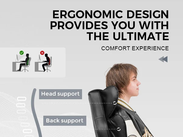 Big and Tall Gaming Chair with Pocket Spring Office Chair with Footrest