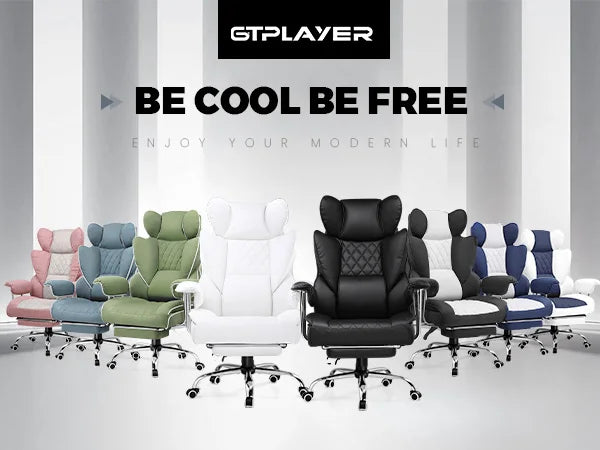 Big and Tall Gaming Chair with Pocket Spring Office Chair with Footrest