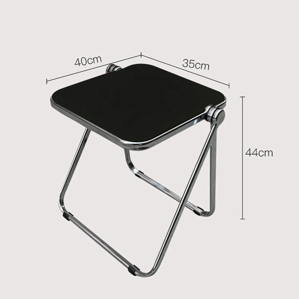 Acrylic Folding Tray Table Multipurpose Save Space Tiny Side Table  Dinner Tray Table for Home Dorm Apartment Office Bedroom