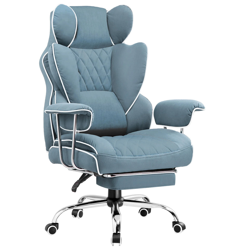 Big and Tall Gaming Chair with Pocket Spring Office Chair with Footrest