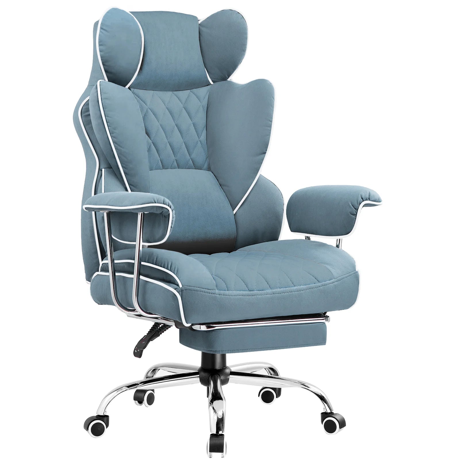 Big and Tall Gaming Chair with Pocket Spring Office Chair with Footrest