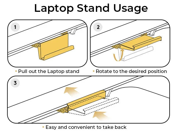 Electric Standing Desk with Drawers, Home Office Computer Desk