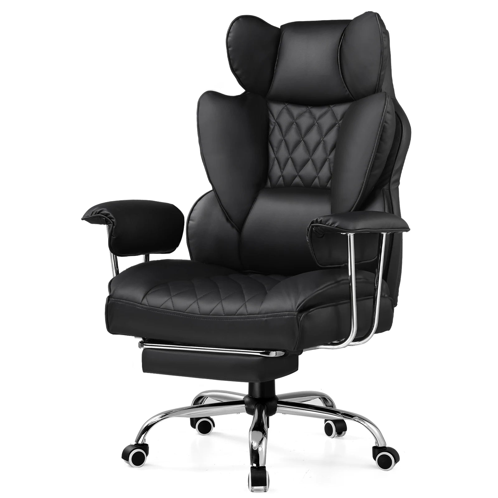 Big and Tall Gaming Chair with Pocket Spring Office Chair with Footrest
