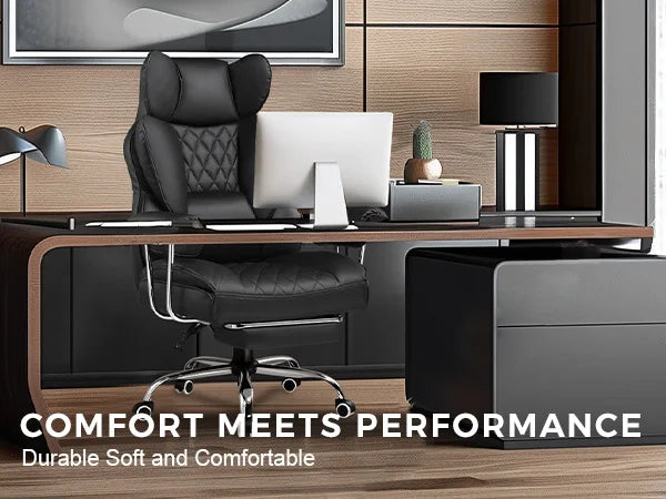 Big and Tall Gaming Chair with Pocket Spring Office Chair with Footrest