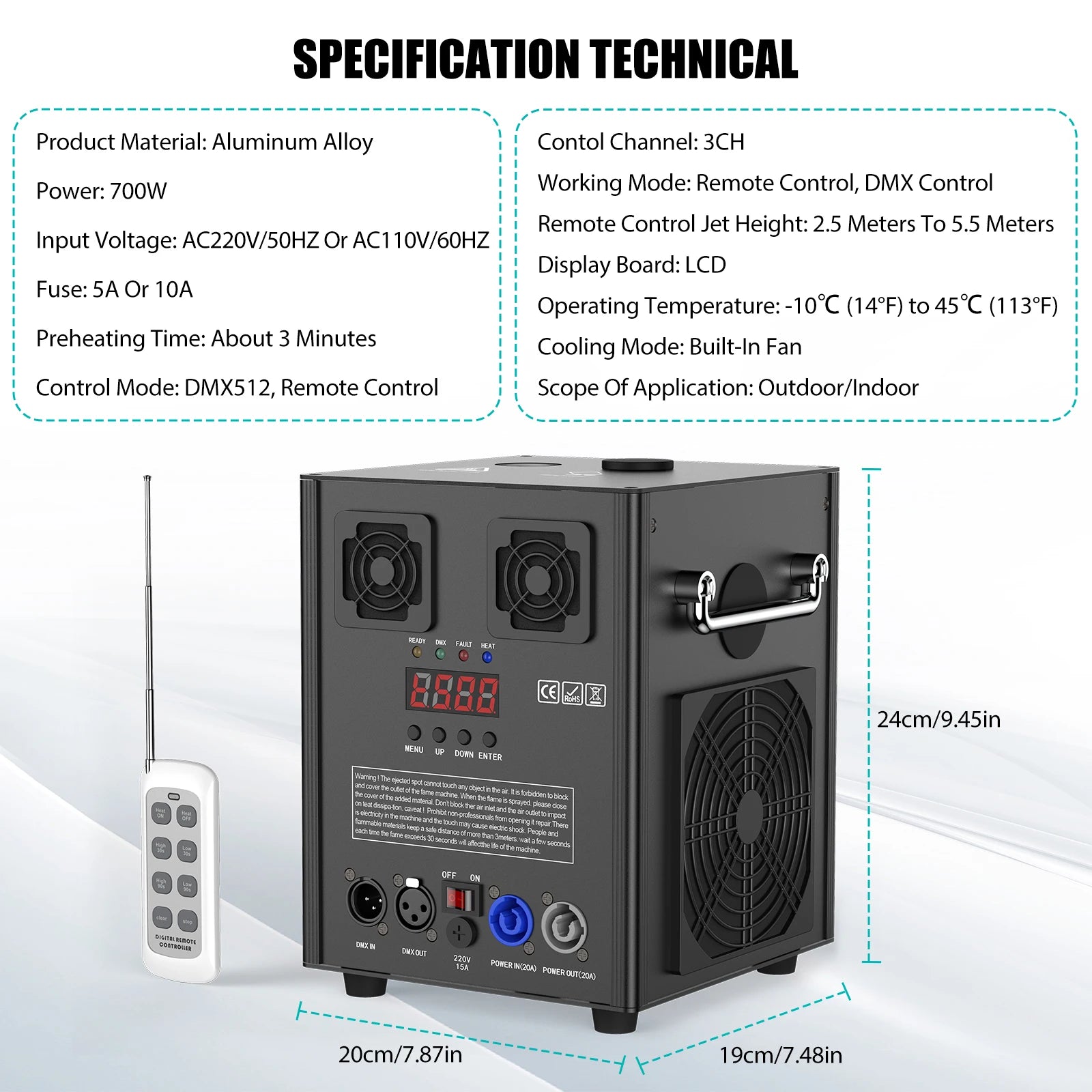 Indoor Outdoor DJ Party Wedding  Equipment Wireless