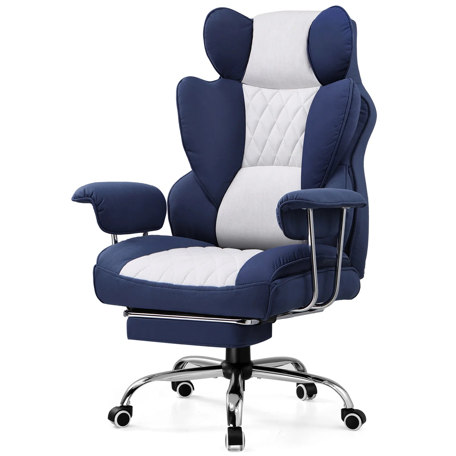 Big and Tall Gaming Chair with Pocket Spring Office Chair with Footrest