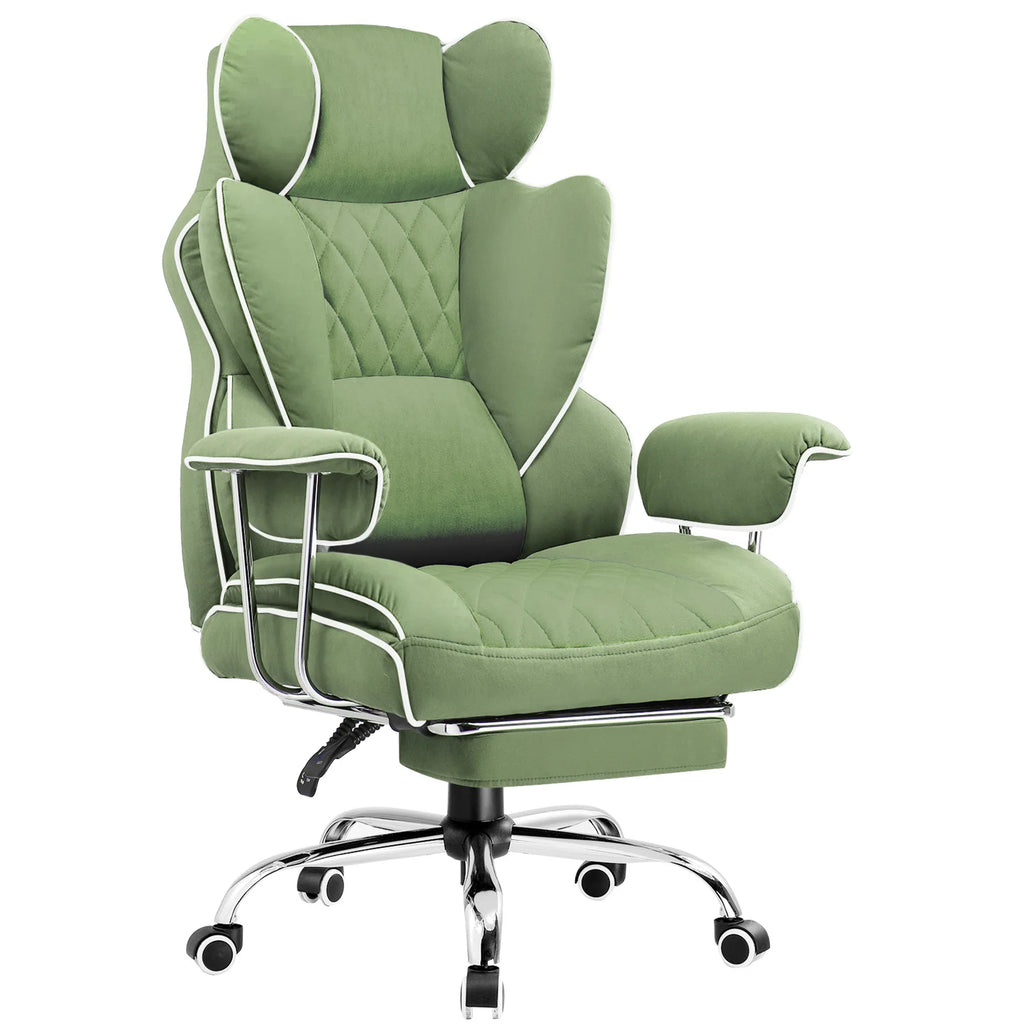 Big and Tall Gaming Chair with Pocket Spring Office Chair with Footrest