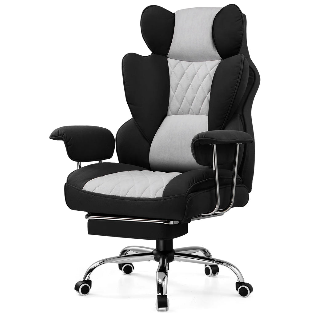Big and Tall Gaming Chair with Pocket Spring Office Chair with Footrest
