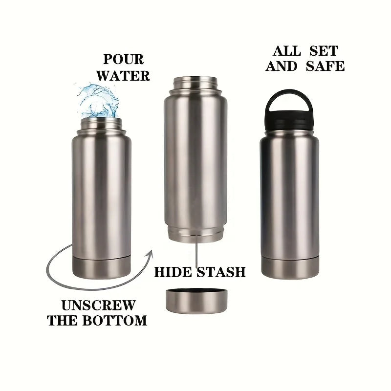 Stainless Steel Drinking Tumbler Safe Stash  Money Jewelry