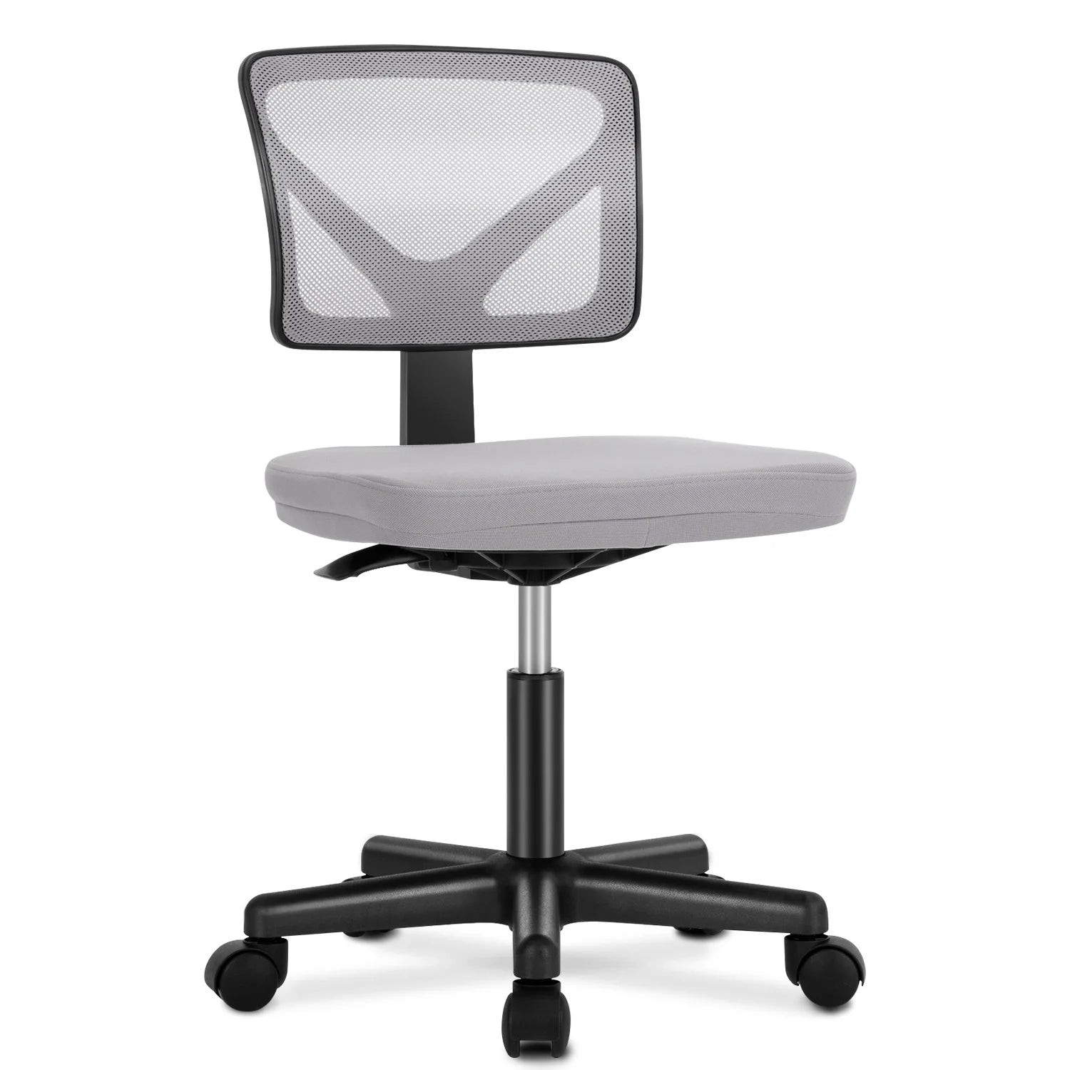 Armless Office Chair  with Adjustable Height  Rolling Swivel Chair