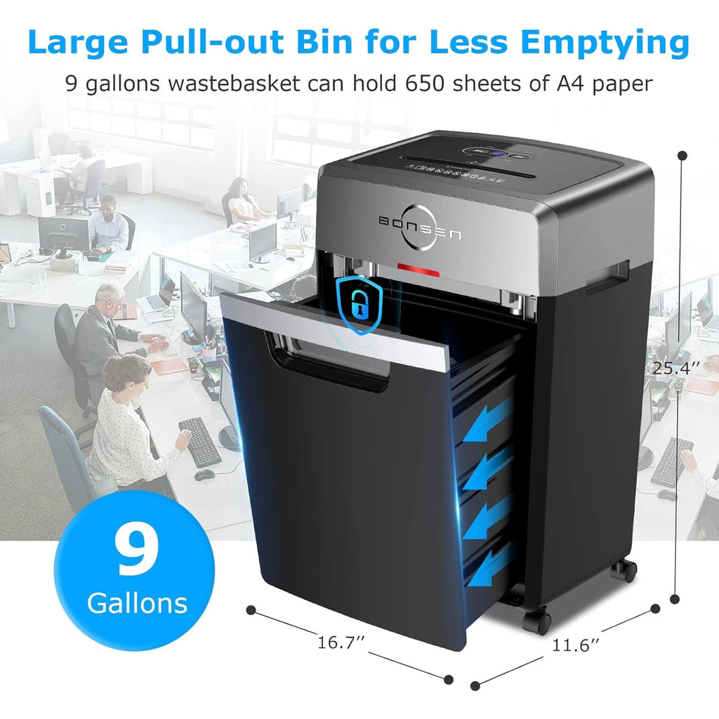 Heavy Duty Paper Shredder,  for Office and Quiet