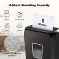 Paper Shredder with 3.4-Gallon Wastebasket for Home Office
