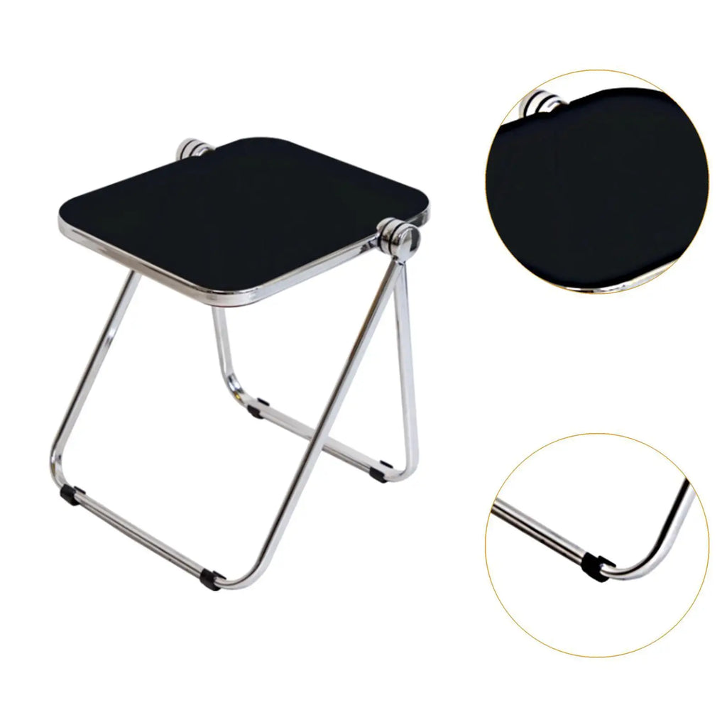 Acrylic Folding Tray Table Multipurpose Save Space Tiny Side Table  Dinner Tray Table for Home Dorm Apartment Office Bedroom
