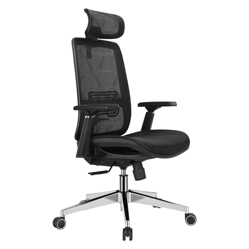 Lumbar Support Office Chair 120°Tilt  with Soft Flip Up Arms