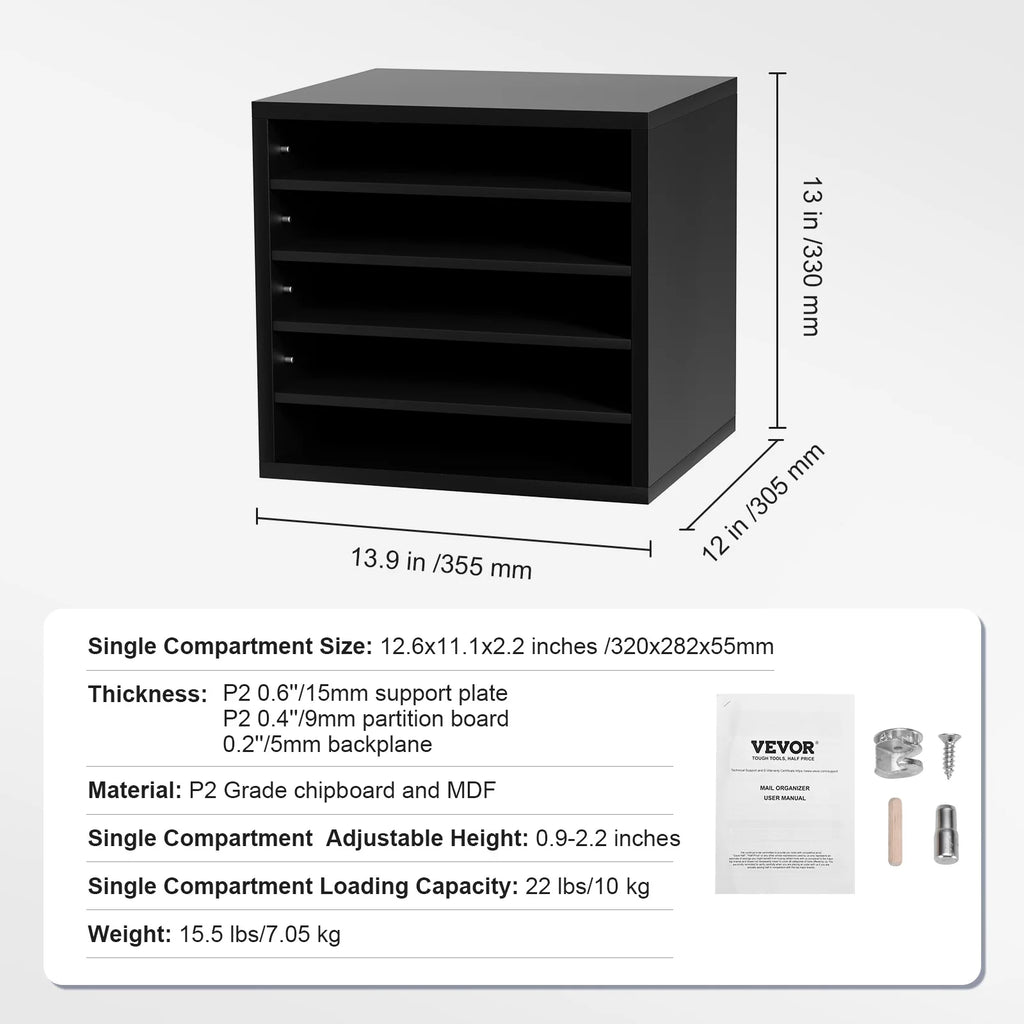 Literature Organizers 5/12/24/36 Compartments Office Mailbox
