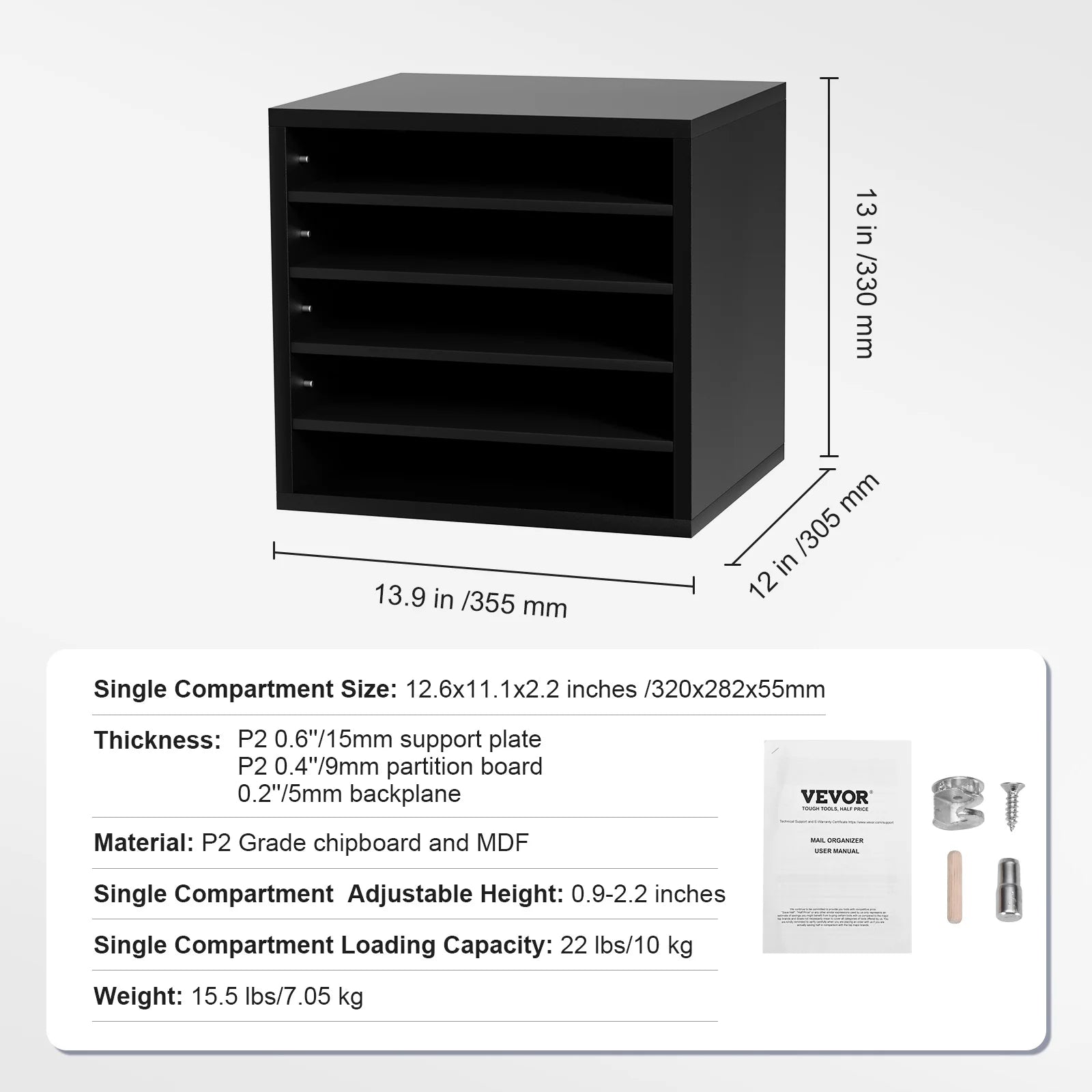 Literature Organizers 5/12/24/36 Compartments Office Mailbox