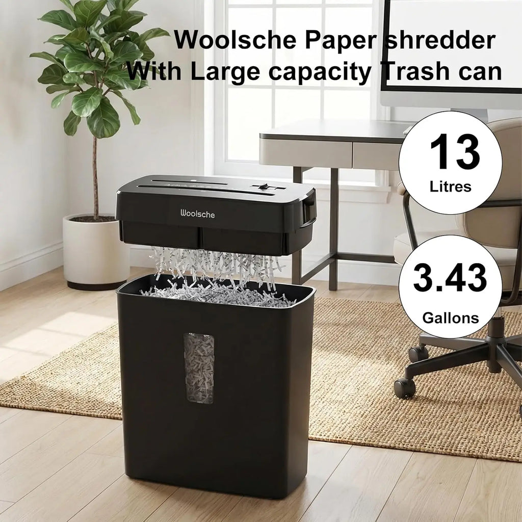 Paper Shredder for Home,10-Sheet Shreds CD and Credit Card,