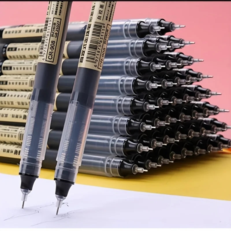 24 Pcs Straight Liquid Ball Pen Quick Drying