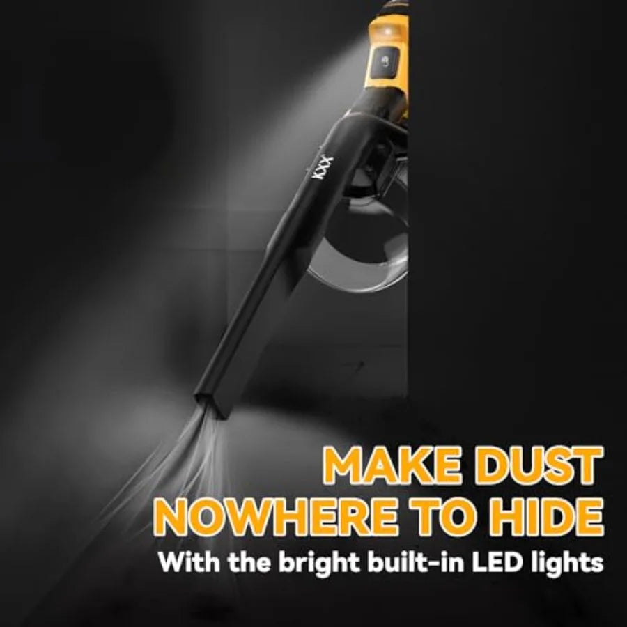 Cordless Vacuum for Dewalt 20V Battery 5 in 1 Handheld Electric Vacuum Cleaner with 500W Powerful Motor 46 CFM Portable Hand Va