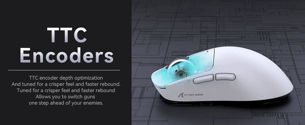Wireless Gaming Mouse Sensor, Programmable Buttons