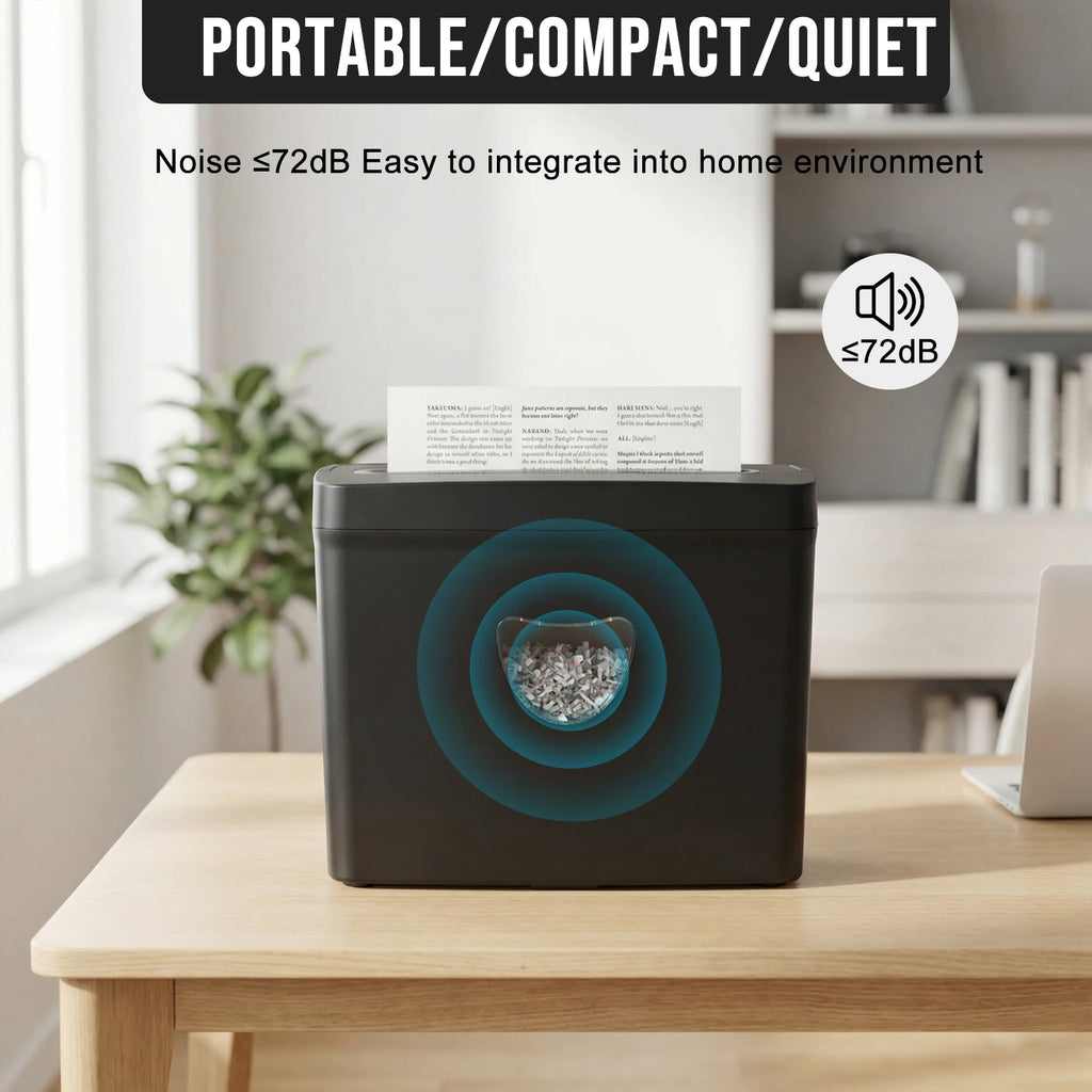 5-Sheet Cross Cut Jam Proof  Paper Shredder for Home Office,