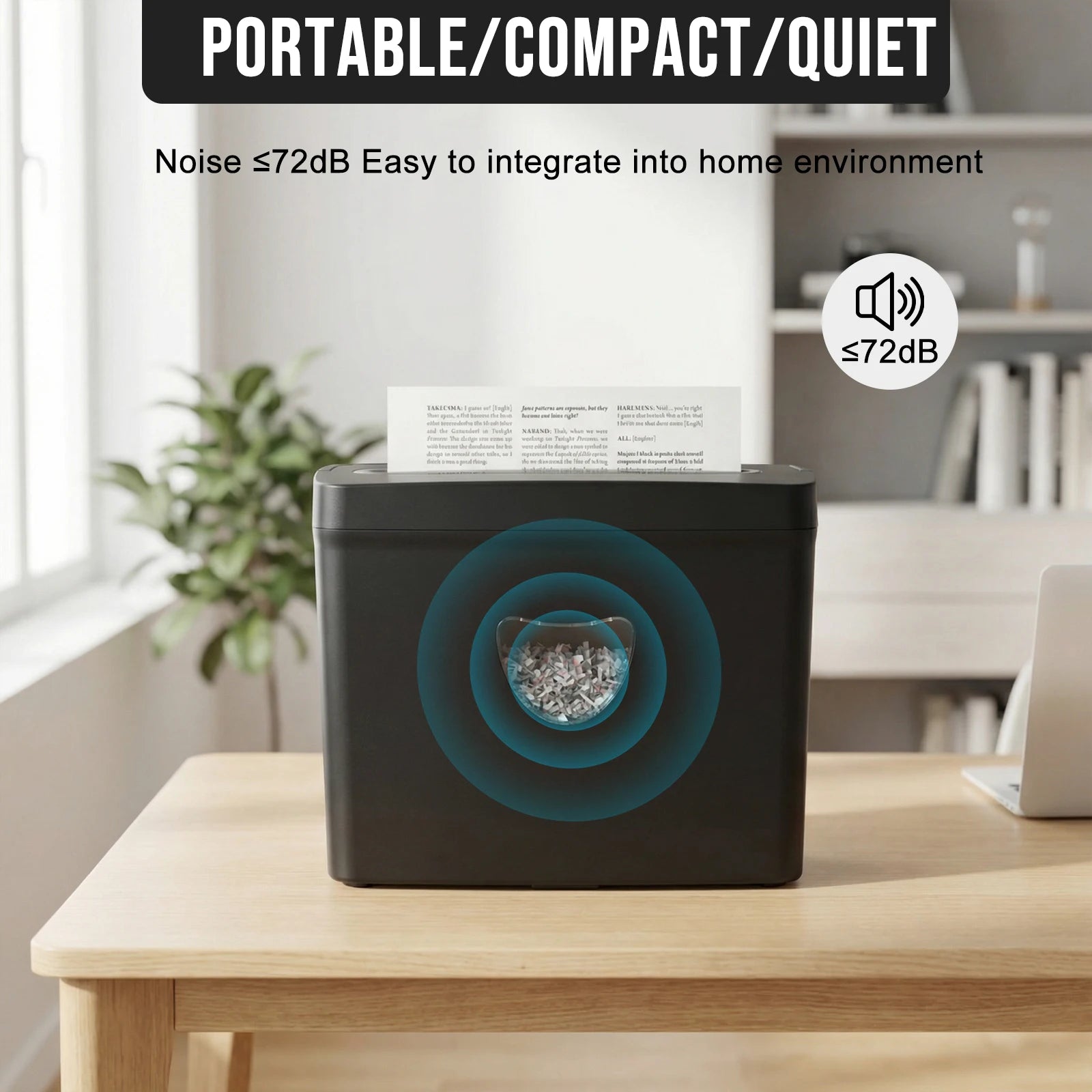 5-Sheet Cross Cut Jam Proof  Paper Shredder for Home Office,