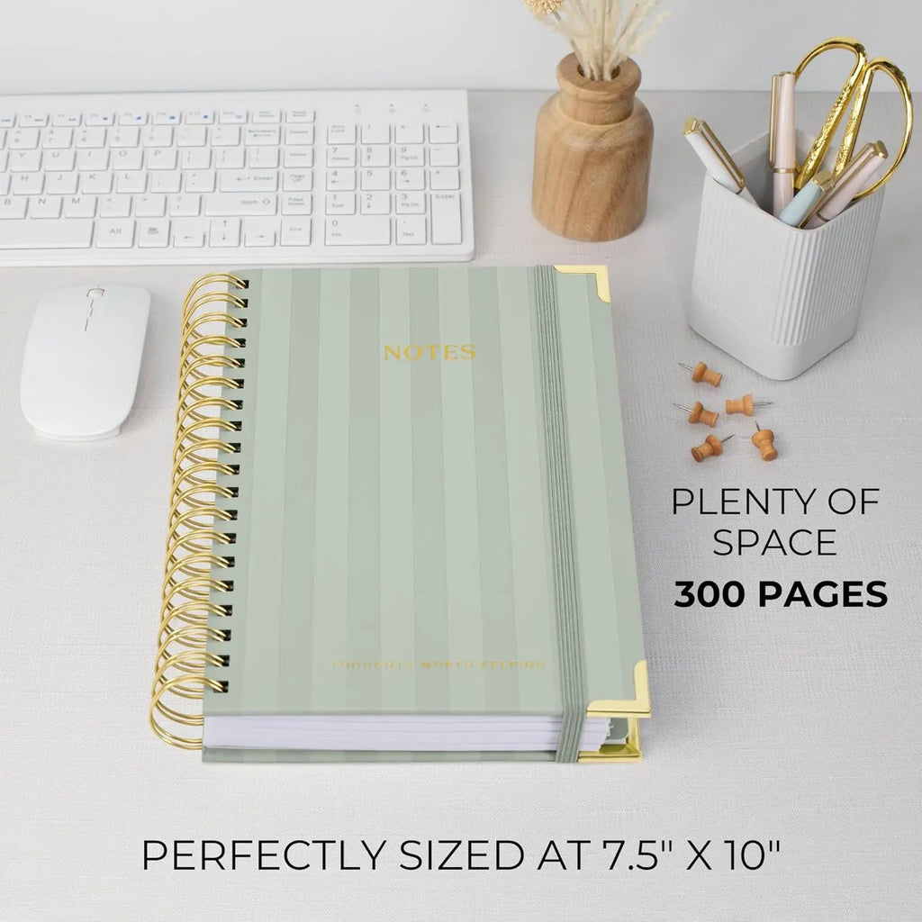 Thick Spiral Notebook with Tabs, Pages and Dividers