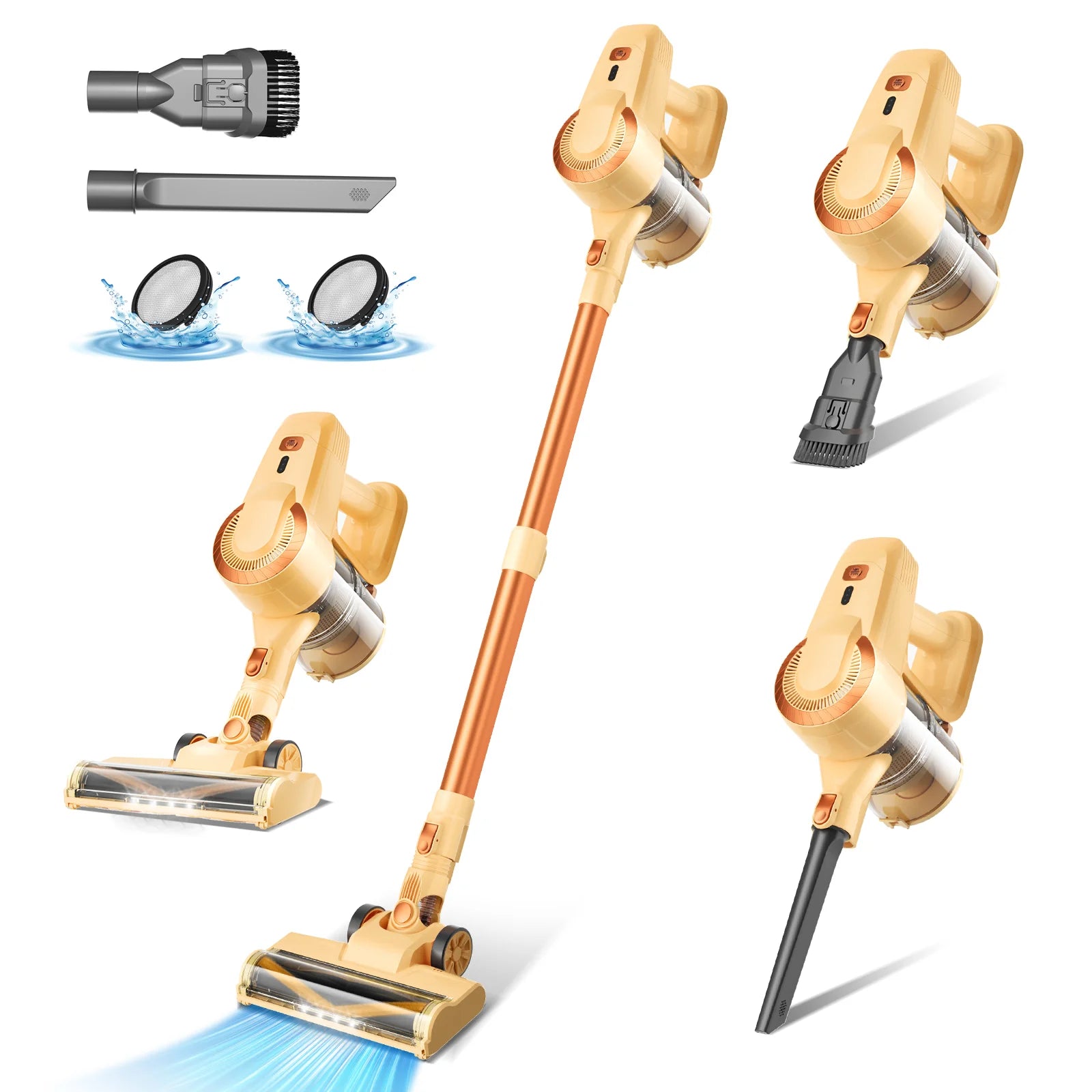 Cordless Vacuum Cleaner 6 in 1 Powerful Ultra-Lightweight