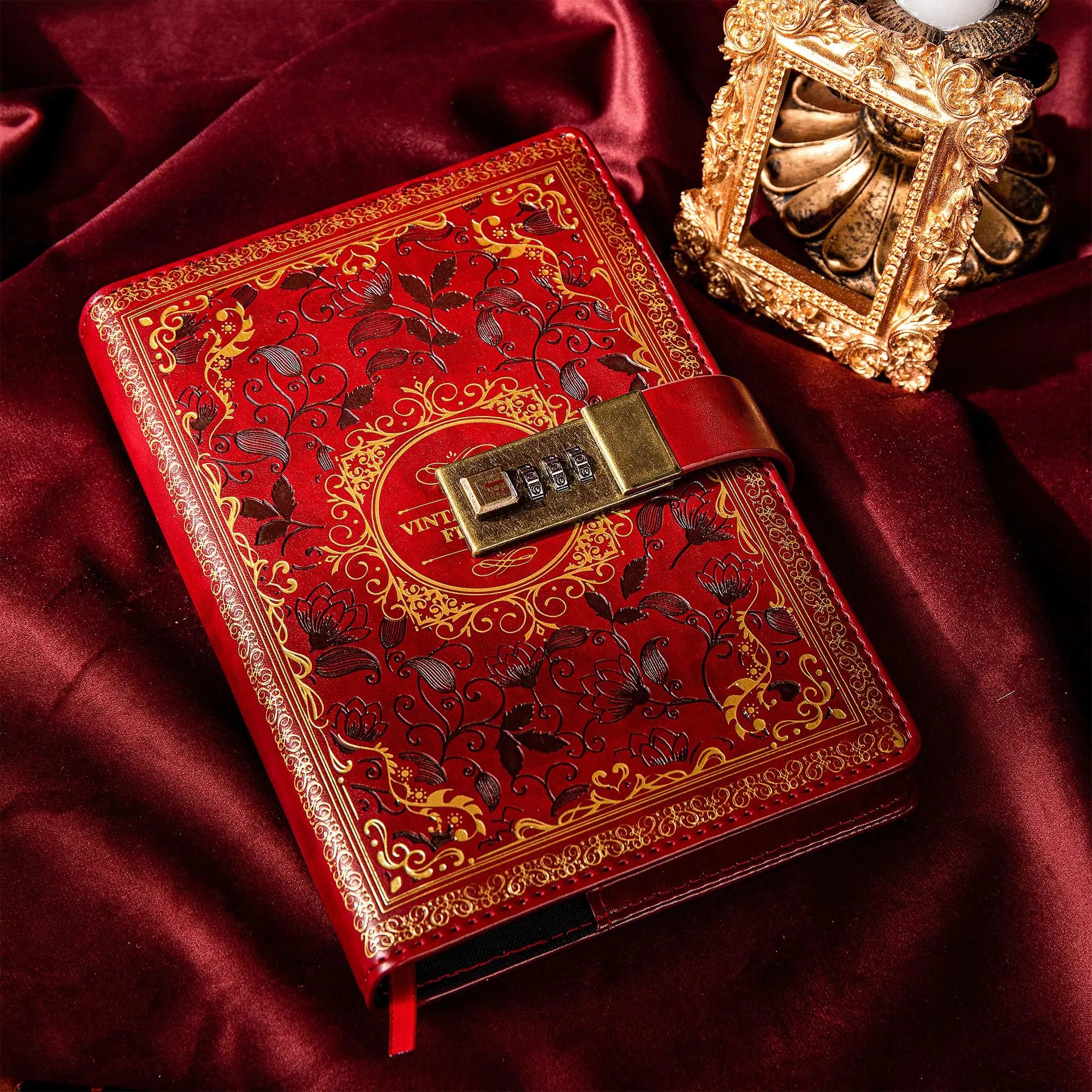 Retro Digital Password Notebook Journal with Lock Diary