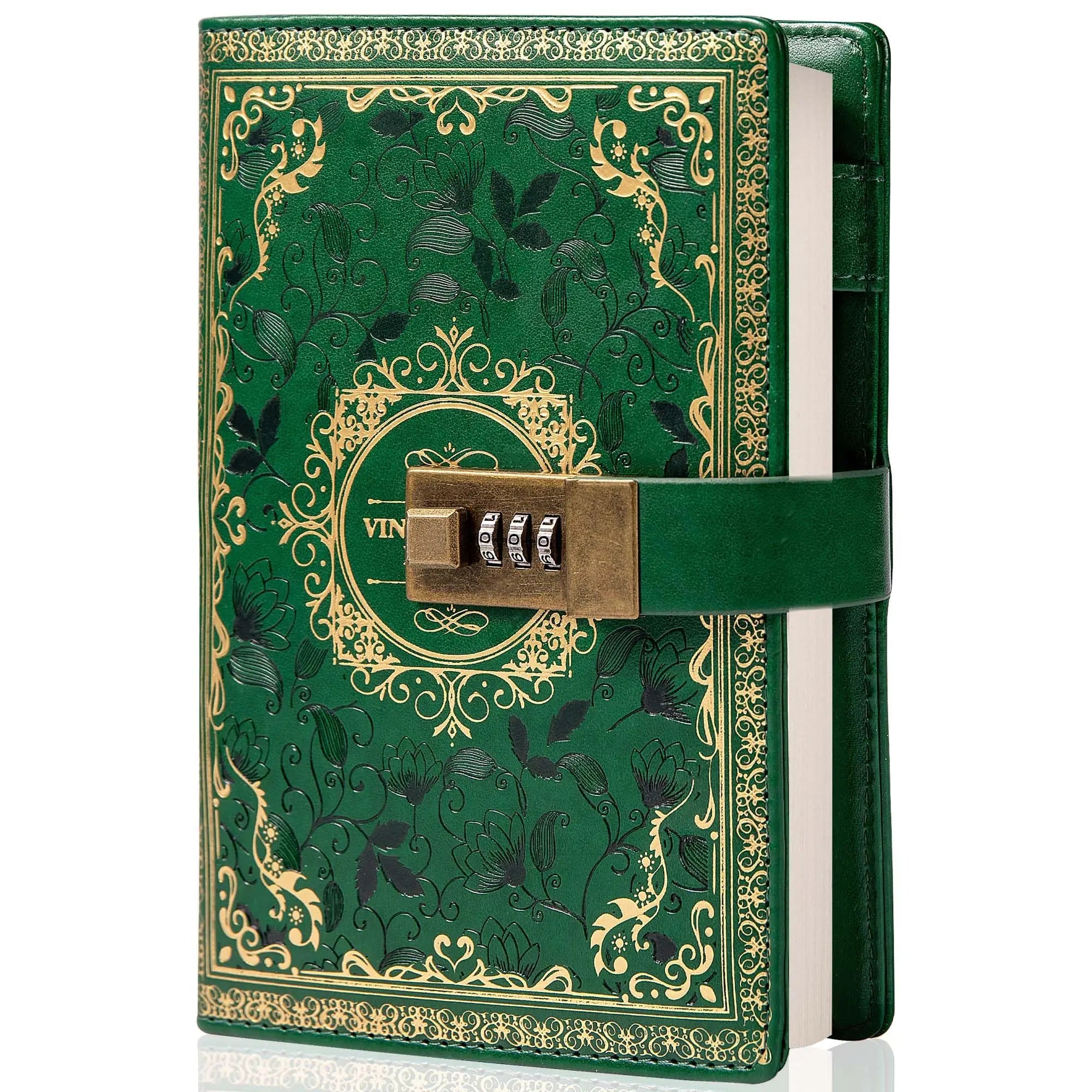 Retro Digital Password Notebook Journal with Lock Diary