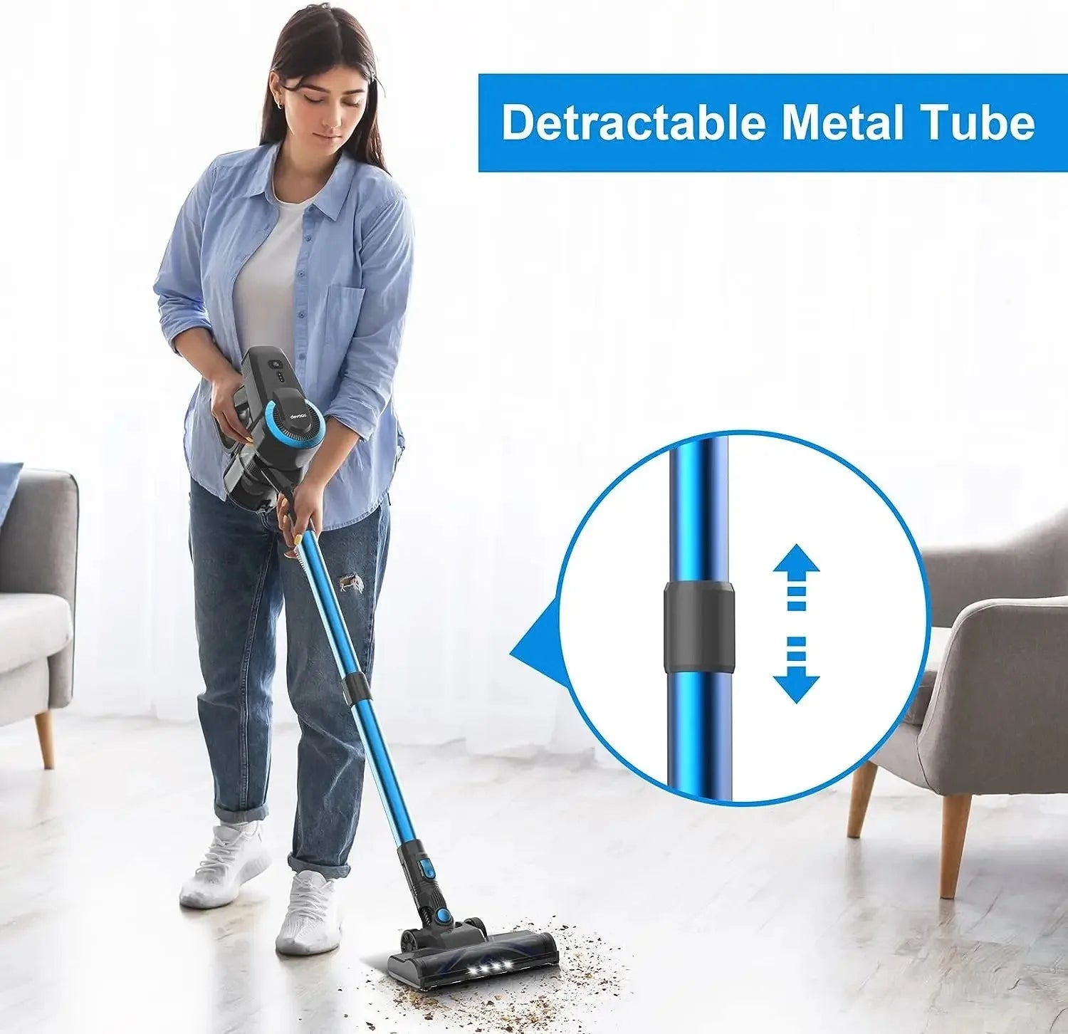 Cordless Vacuum Cleaner 6 in 1 Powerful Ultra-Lightweight