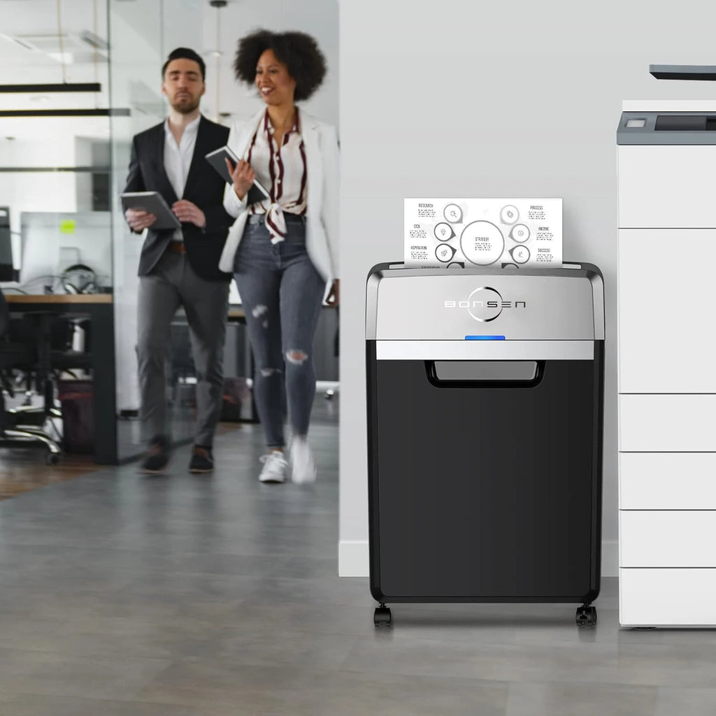Heavy Duty Paper Shredder,  Commercial Shredder for Office and Quiet