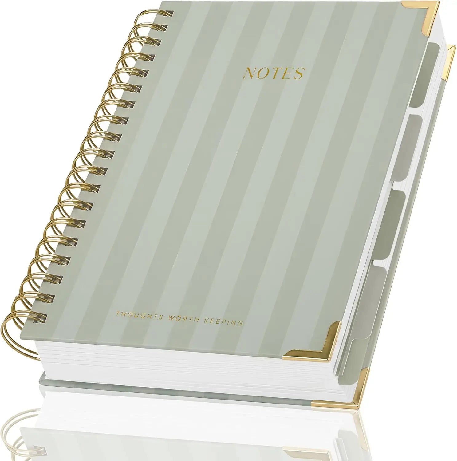 Thick Spiral Notebook with Tabs, Pages and Dividers