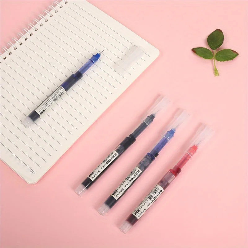 24 Pcs Straight Liquid Ball Pen Quick Drying