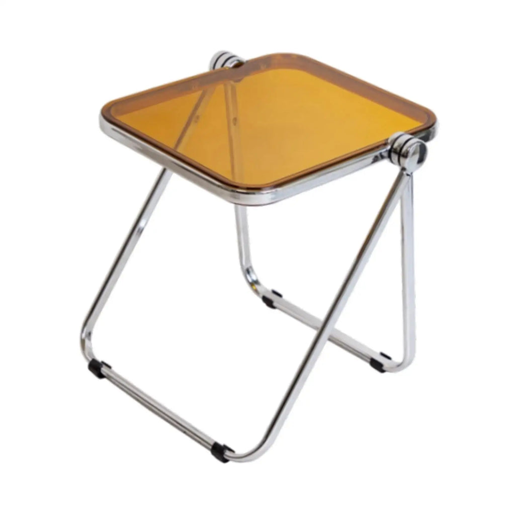 Acrylic Folding Tray Table Multipurpose Save Space Tiny Side Table  Dinner Tray Table for Home Dorm Apartment Office Bedroom