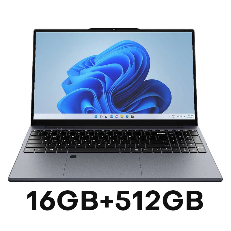 15.6" Ultra Slim Intel Core Computer Notebook PC Fingerprint Unlock Gaming
