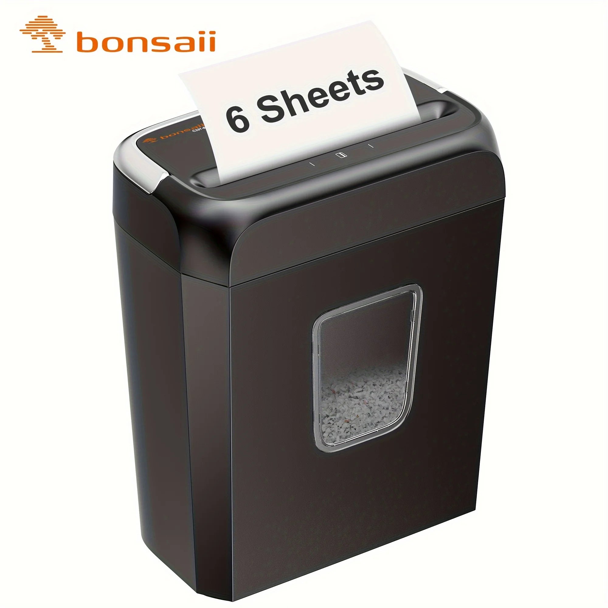 Paper Shredder with 3.4-Gallon Wastebasket for Home Office