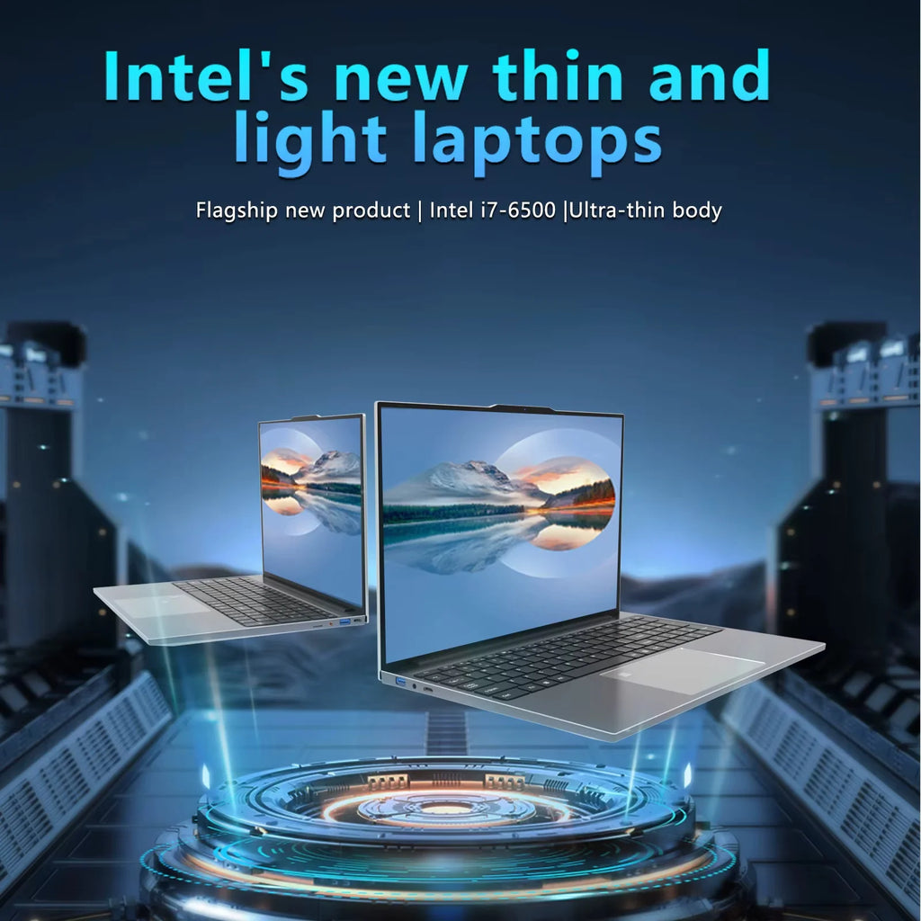 15.6" Ultra Slim Intel Core Computer Notebook PC Fingerprint Unlock Gaming