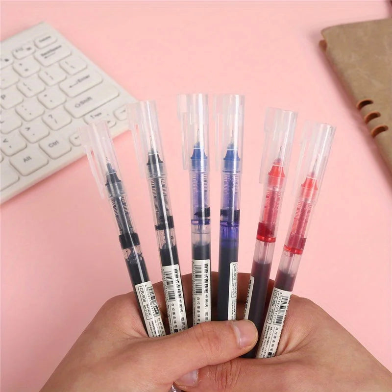 24 Pcs Straight Liquid Ball Pen Quick Drying