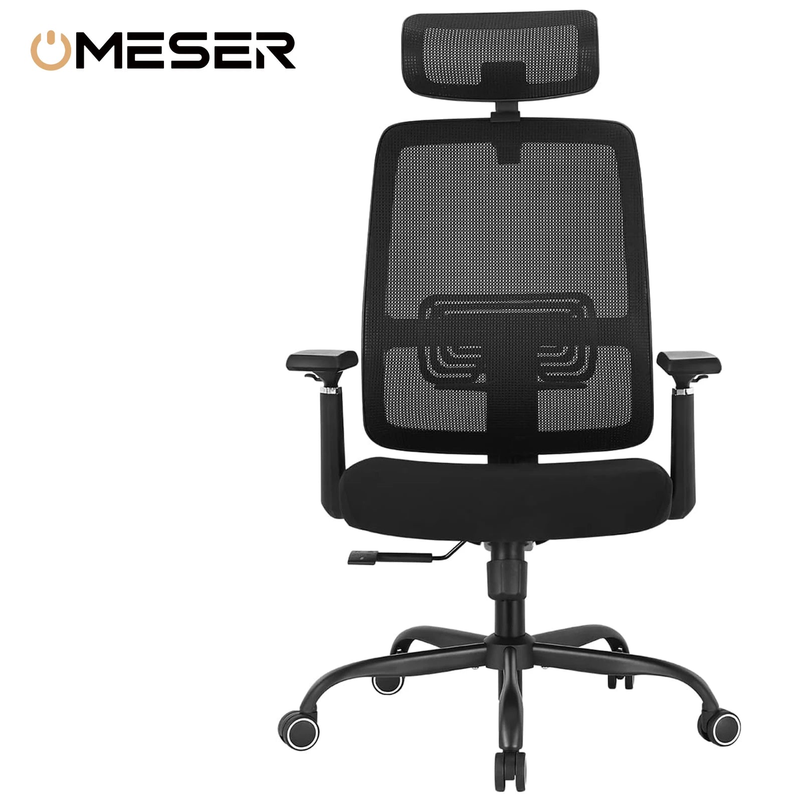 Lumbar Support Office Chair 120°Tilt  with Soft Flip Up Arms
