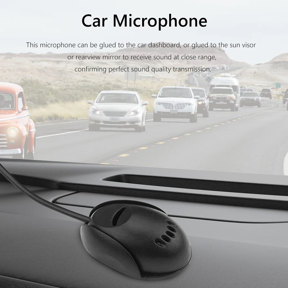 Mini Car Microphone Bluetooth-compatible for Car Vehicle Radio GPS
