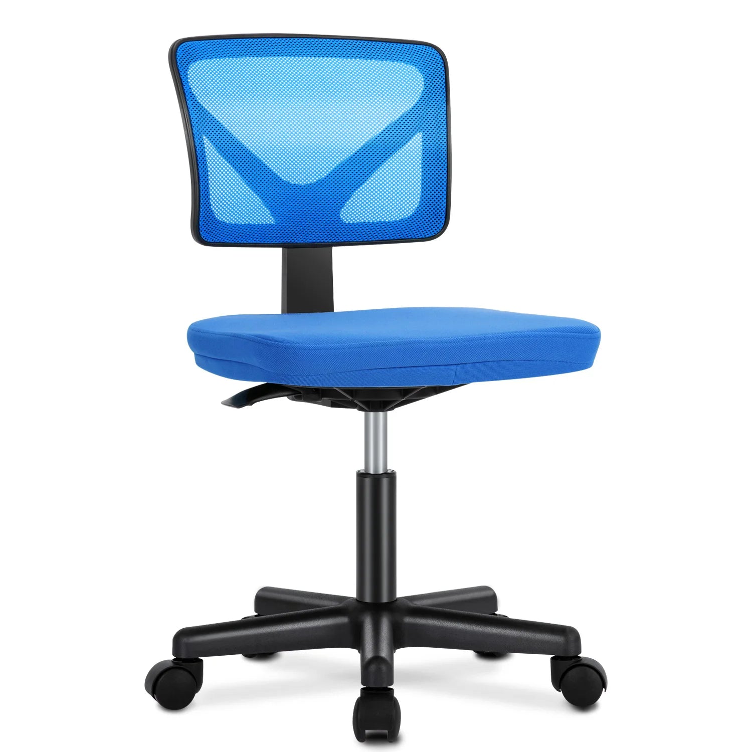 Armless Office Chair  with Adjustable Height  Rolling Swivel Chair