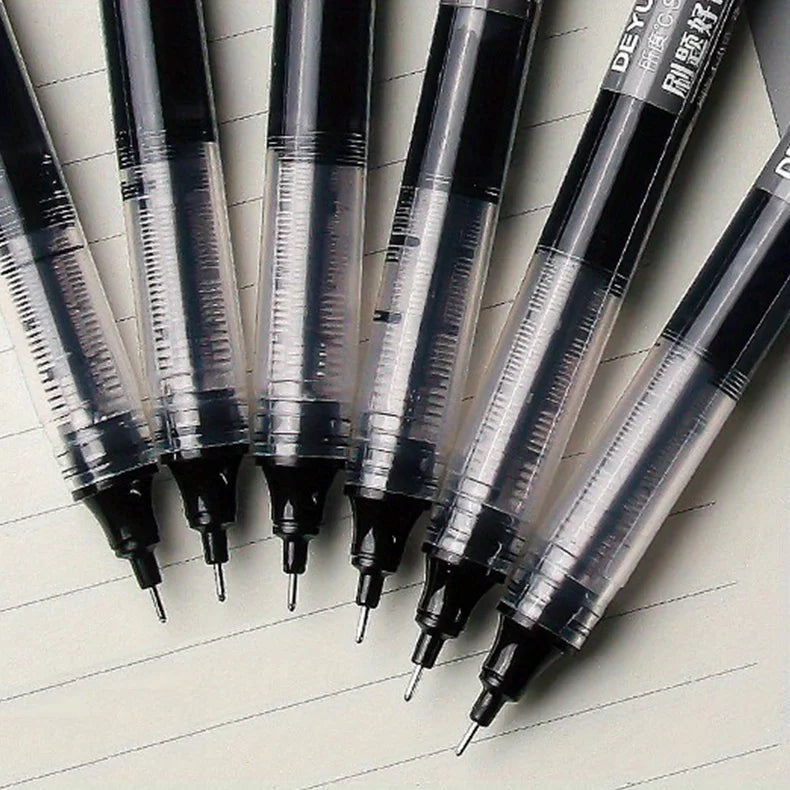 24 Pcs Straight Liquid Ball Pen Quick Drying