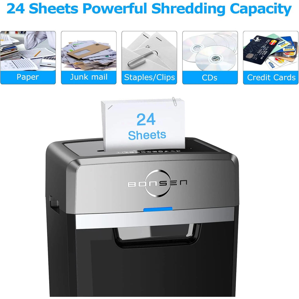 Heavy Duty Paper Shredder,  for Office and Quiet