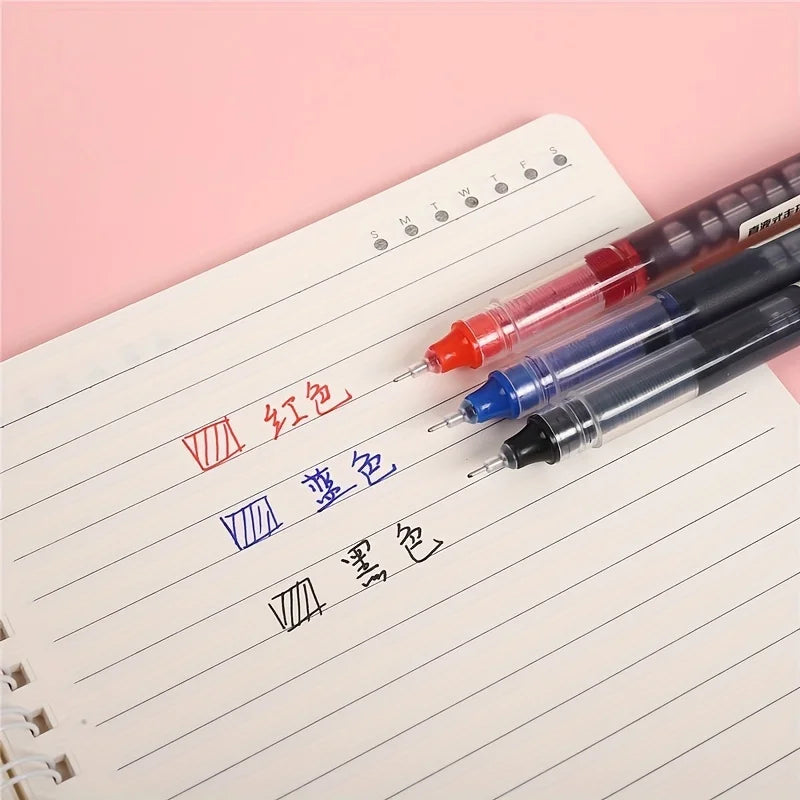 24 Pcs Straight Liquid Ball Pen Quick Drying