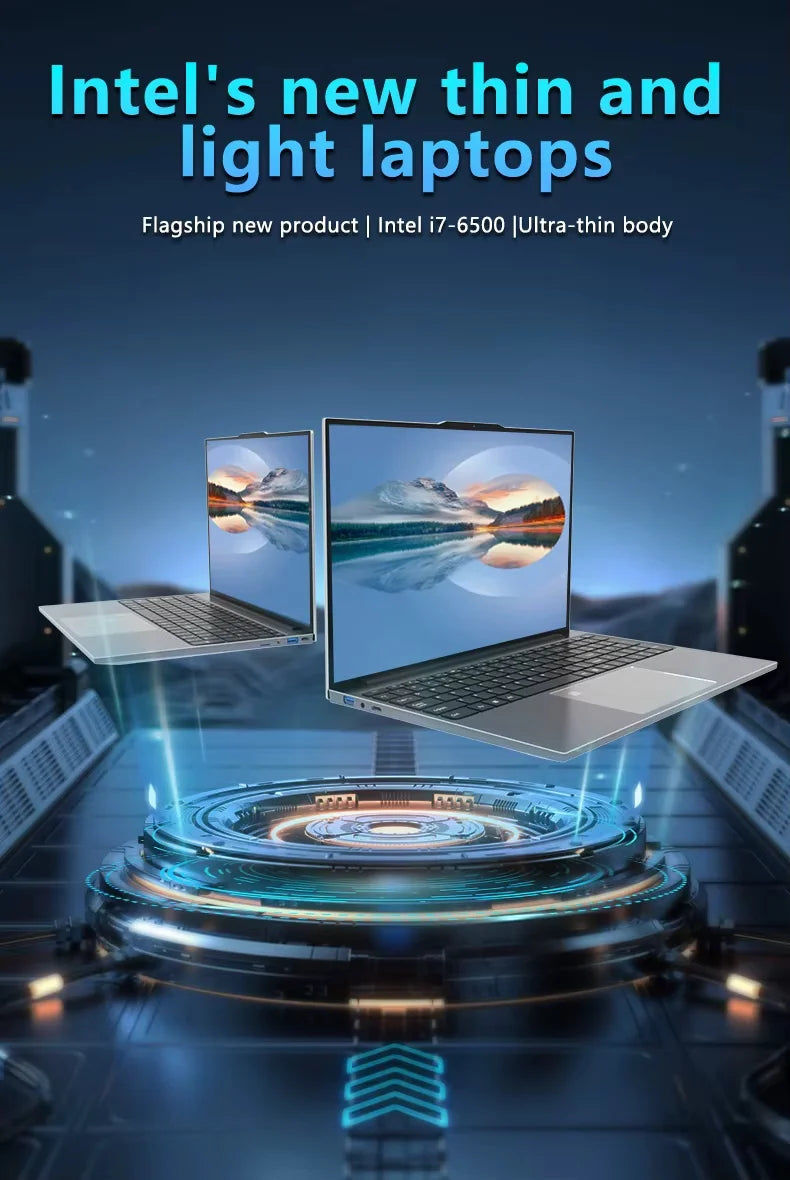15.6" Ultra Slim Intel Core Computer Notebook PC Fingerprint Unlock Gaming