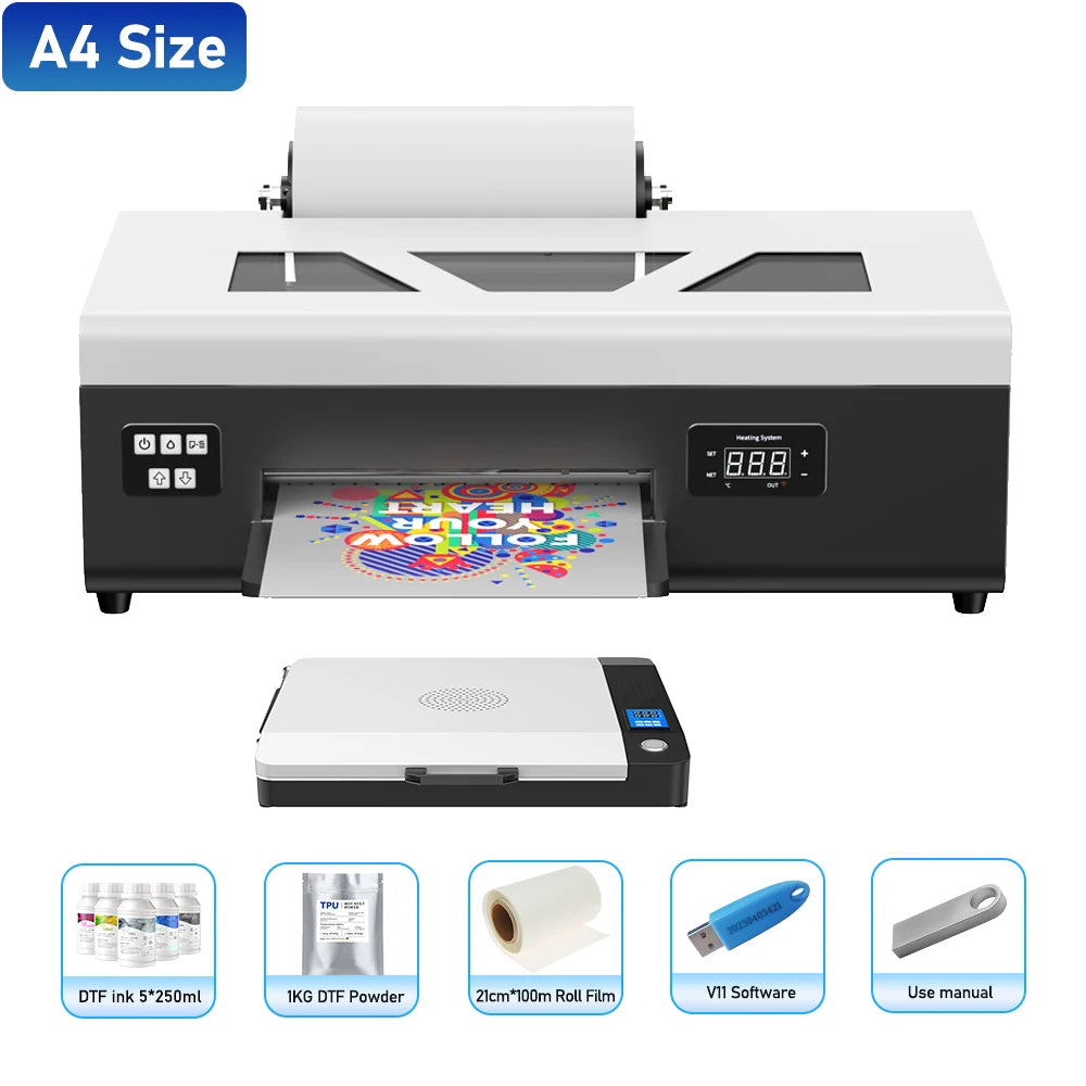 A3 DTF Printer/A3 XP600 DTF Printer/A4 L805 DTF Printer Printing Machine For T-shirt For Metal Wooden Direct Transfer Printer