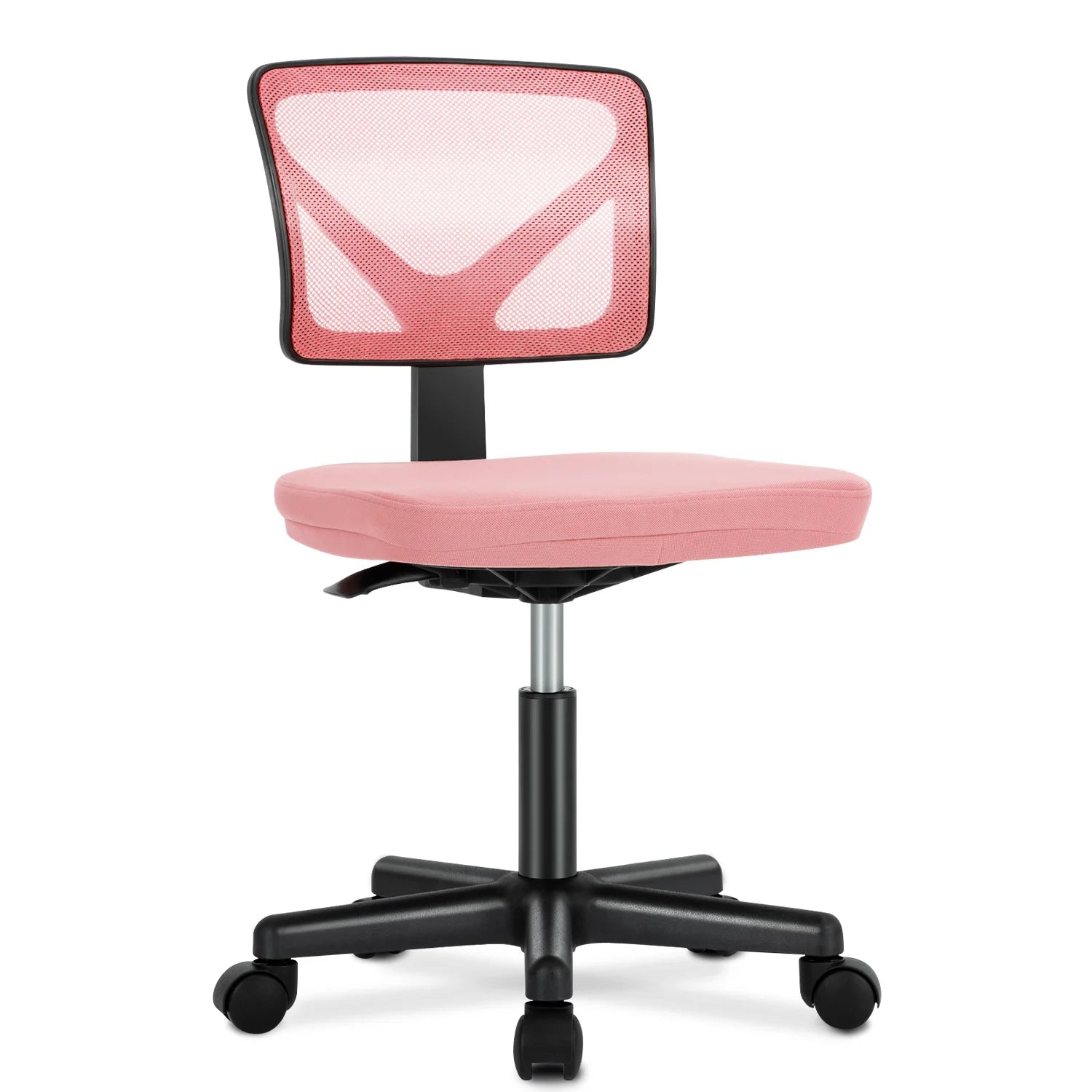 Armless Office Chair  with Adjustable Height  Rolling Swivel Chair