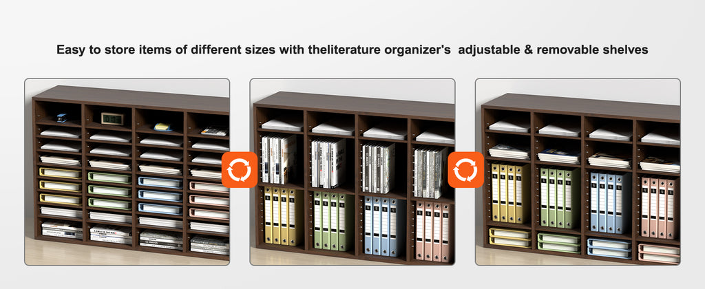 Literature Organizers 5/12/24/36 Compartments Office Mailbox